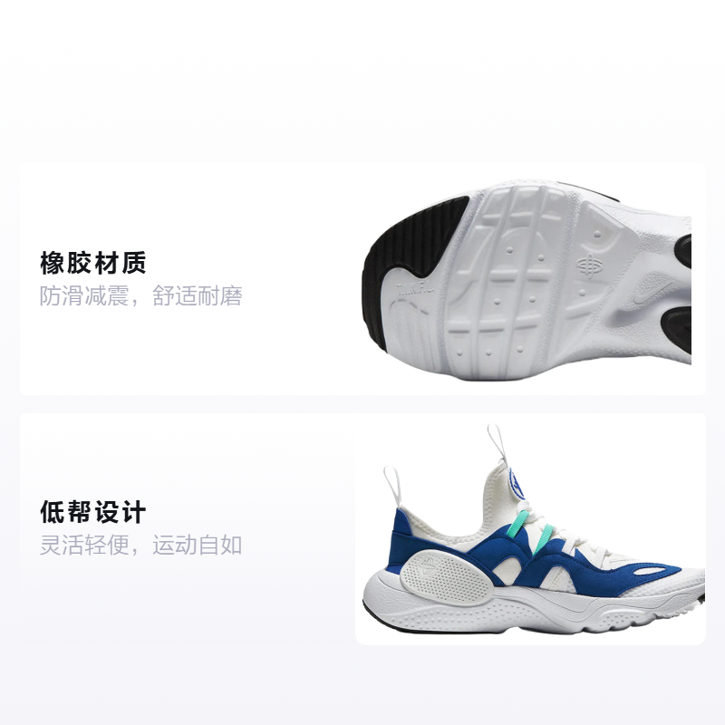 Кроссовки Nike Huarache E.D.G.E. TXT BG (бело-голубая) — фото 2