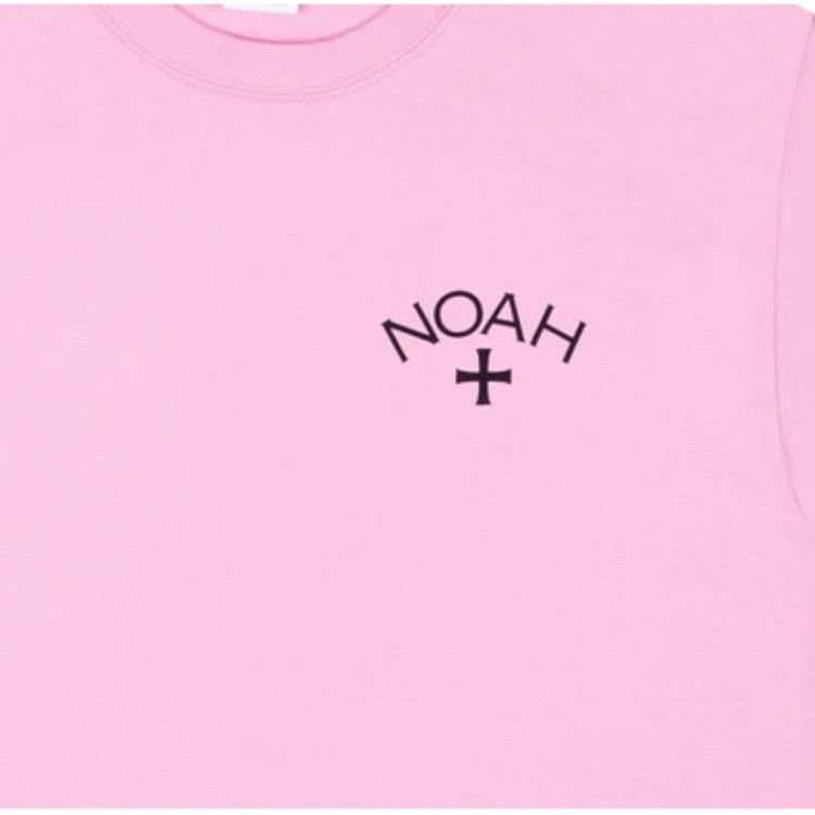 Футболка NOAH Summer Core Logo Tee (розовая) — фото 3