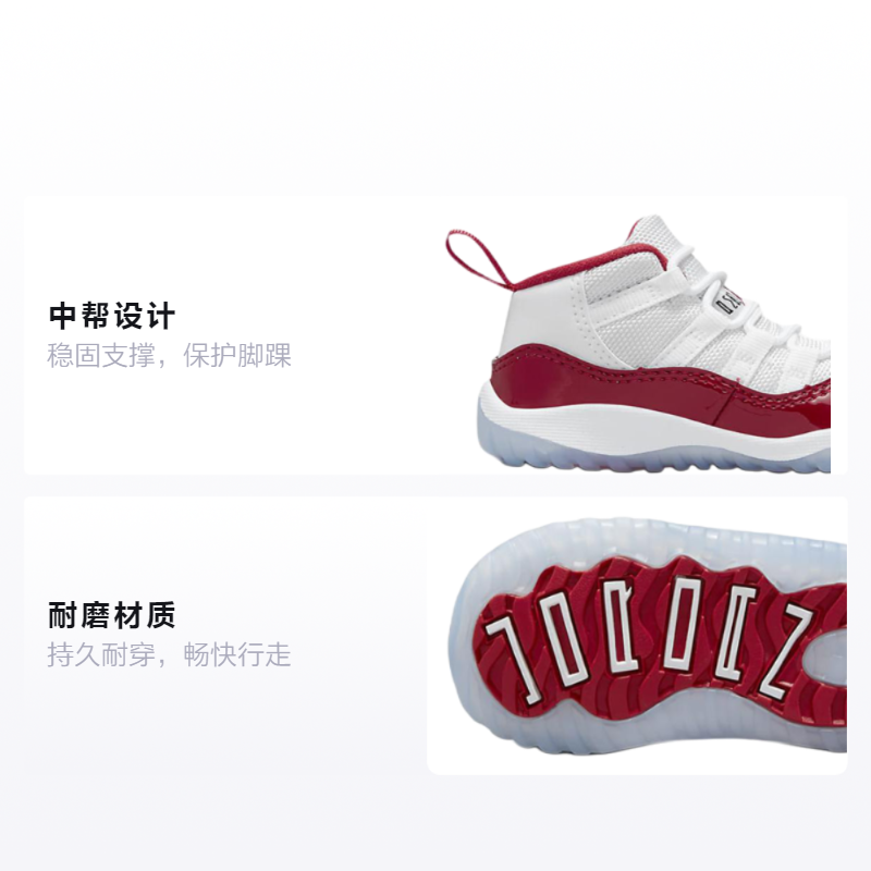 Детские кроссовки Jordan Air Jordan 1 Retro 3/4 (бело-красно-синие) — фото 2
