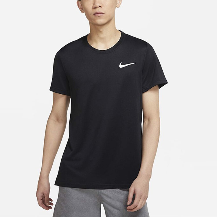 Мужская футболка Nike Dri-Fit Df Superset Top Ss (черный) — фото 3