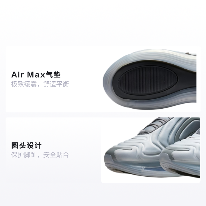 Женские кроссовки Nike NikeAir Max 720 (синие) — фото 2