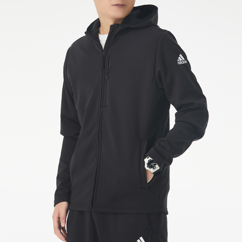 Мужская куртка adidas Performance Fl Jkt (черная) — фото 4
