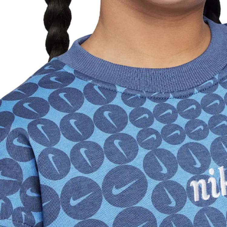 Женское худи Nike Sportswear Club Fleece (синее) — фото 5