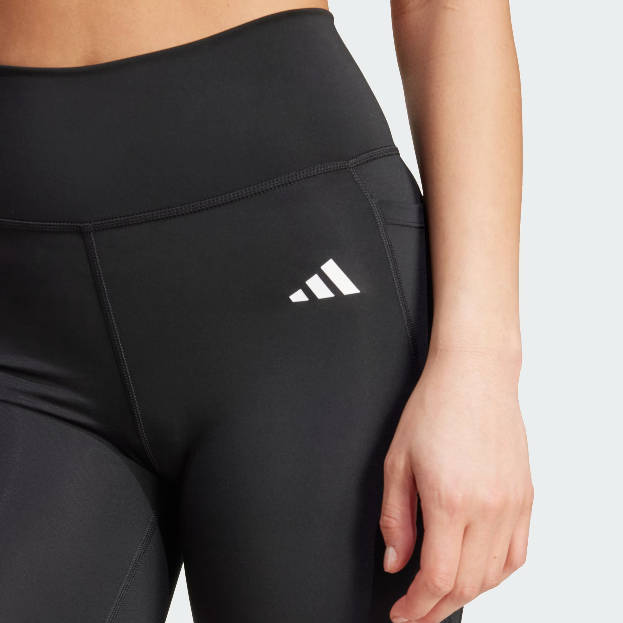 Adidas Free Shipping With AdiClub Optimé Essentials Stash Pocket 7 Inch Short Leggings