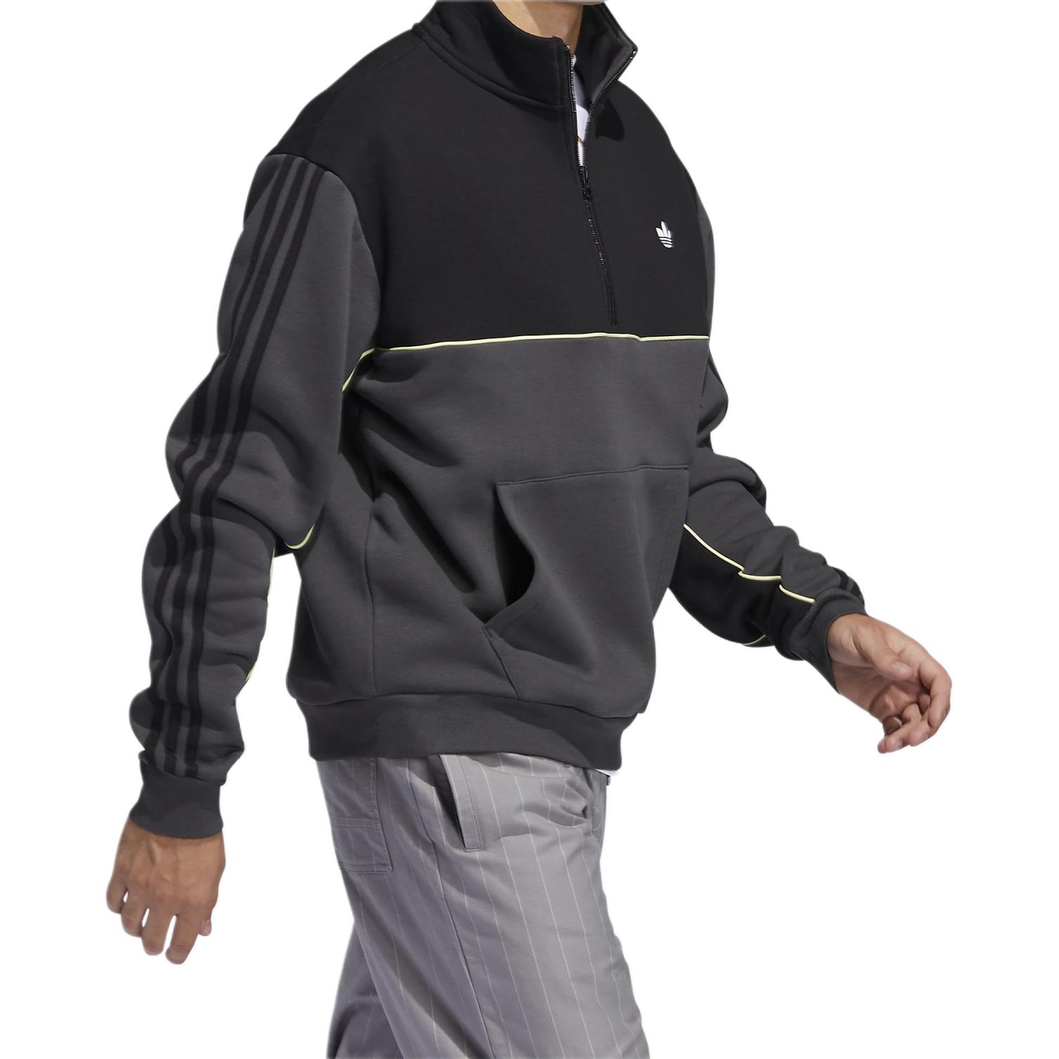 Мужская худи adidas Originals Mod Half Zip Sweat (черная) — фото 5
