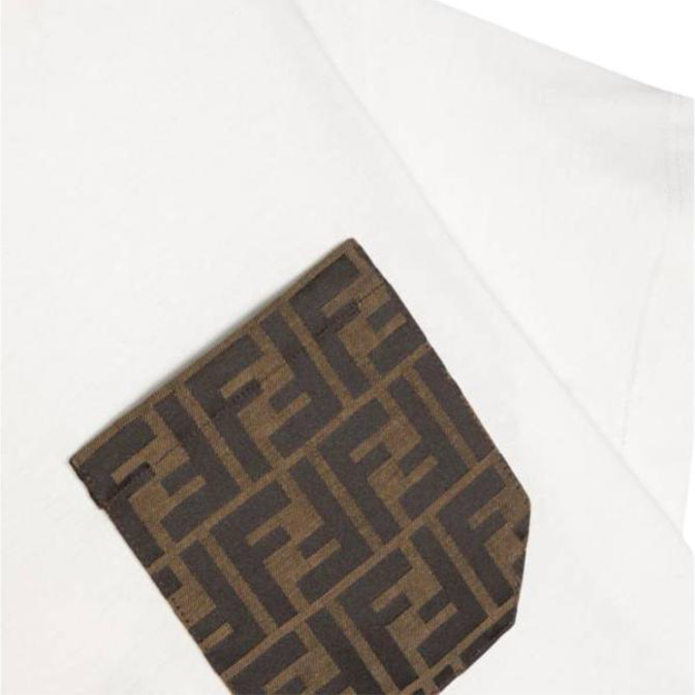 Детская футболка Fendi T (белая) — фото 5