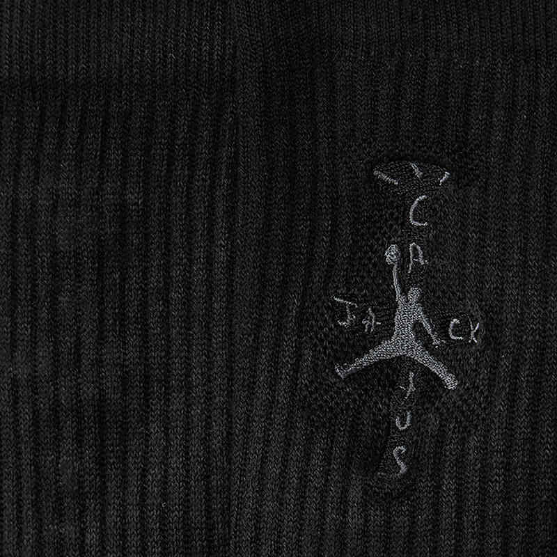 Jordan X Travis Scott Crew Sock Black
