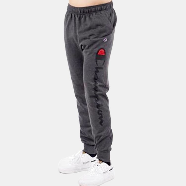 Штаны Champion Script Logo Sweatpants (темно-серые) — фото 3
