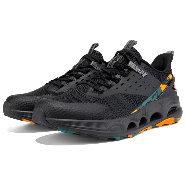 361° Slip Resistant Abrasion Resistant Low top Hiking Shoes Men’s Black Orange