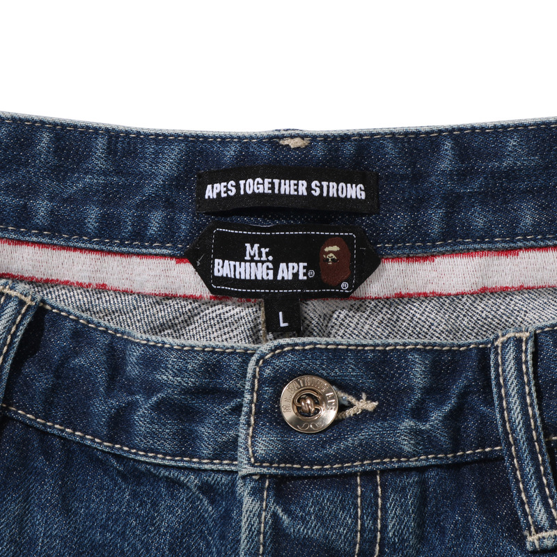 Мужские штаны A BATHING APE A BATHING APE (синий) — фото 3