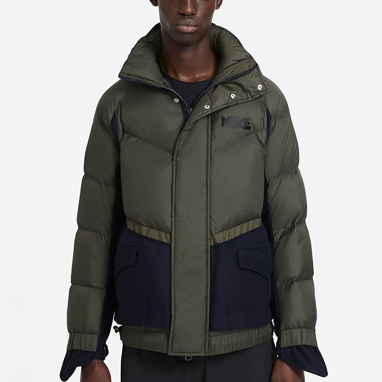 Мужская куртка Nike x Sacai (оливковая) — фото 6