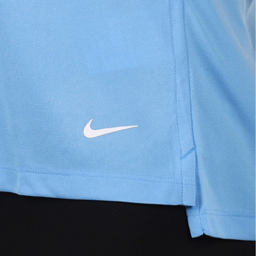 Женская футболка Nike Dri-Fit logoPolo (синий) — фото 4