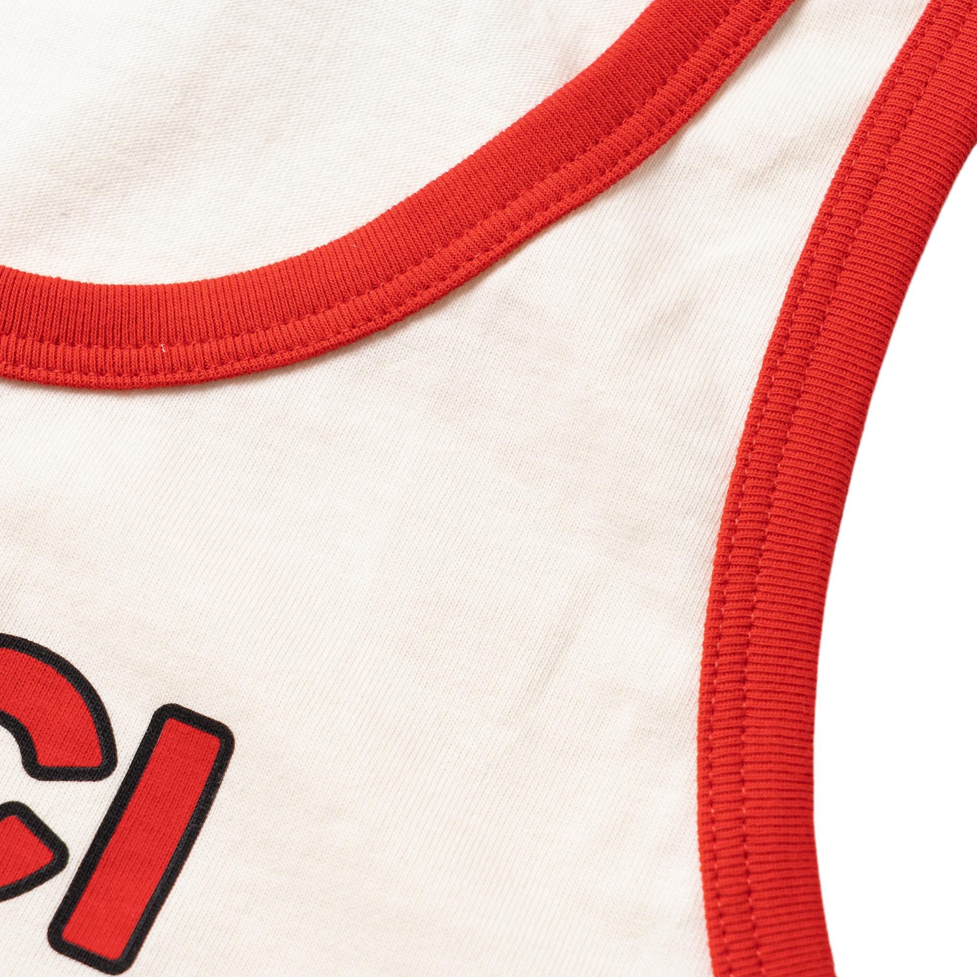Женская футболка Gucci Logo Tank Top (белая) — фото 3