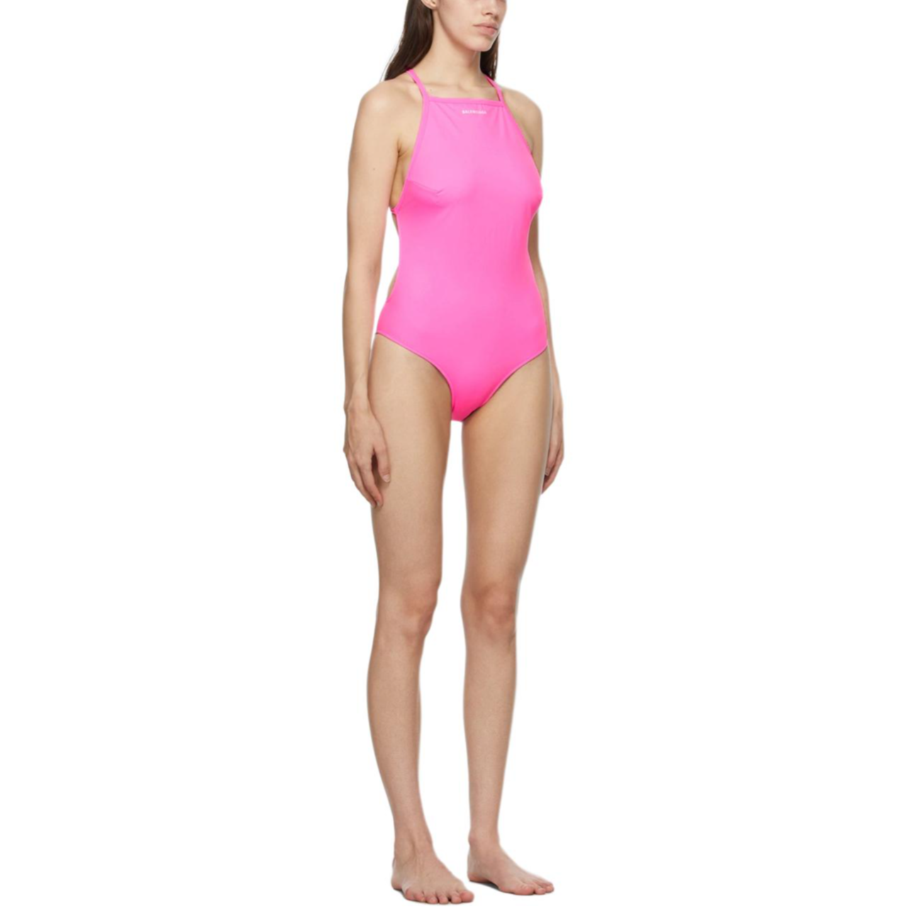 Balenciaga Strappy One Piece Swimsuit ‘Fuchsia’