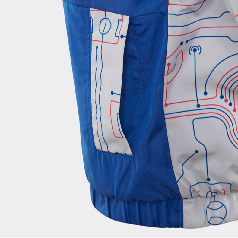 Детская куртка adidas Hooded (синяя) — фото 3