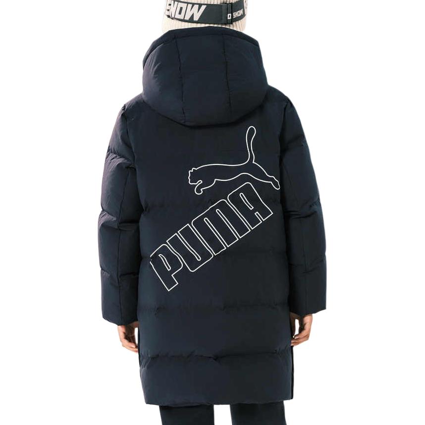 Сапоги PUMA Sportstyle BIG WISESHIELD LOGO LONG DOWN COAT (темно-синие) — фото 2