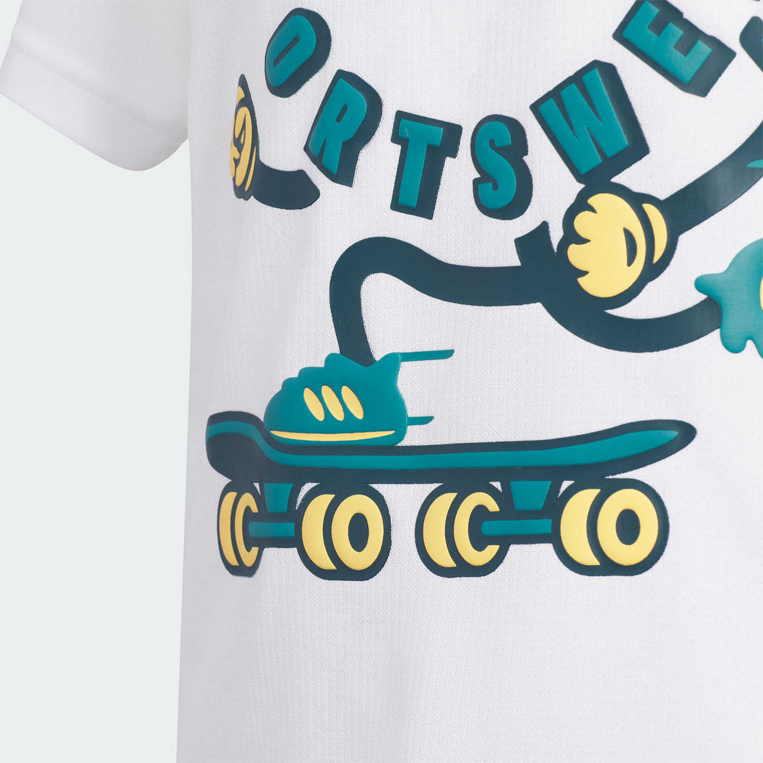 Футболка adidas T-Shirt (белая) — фото 3