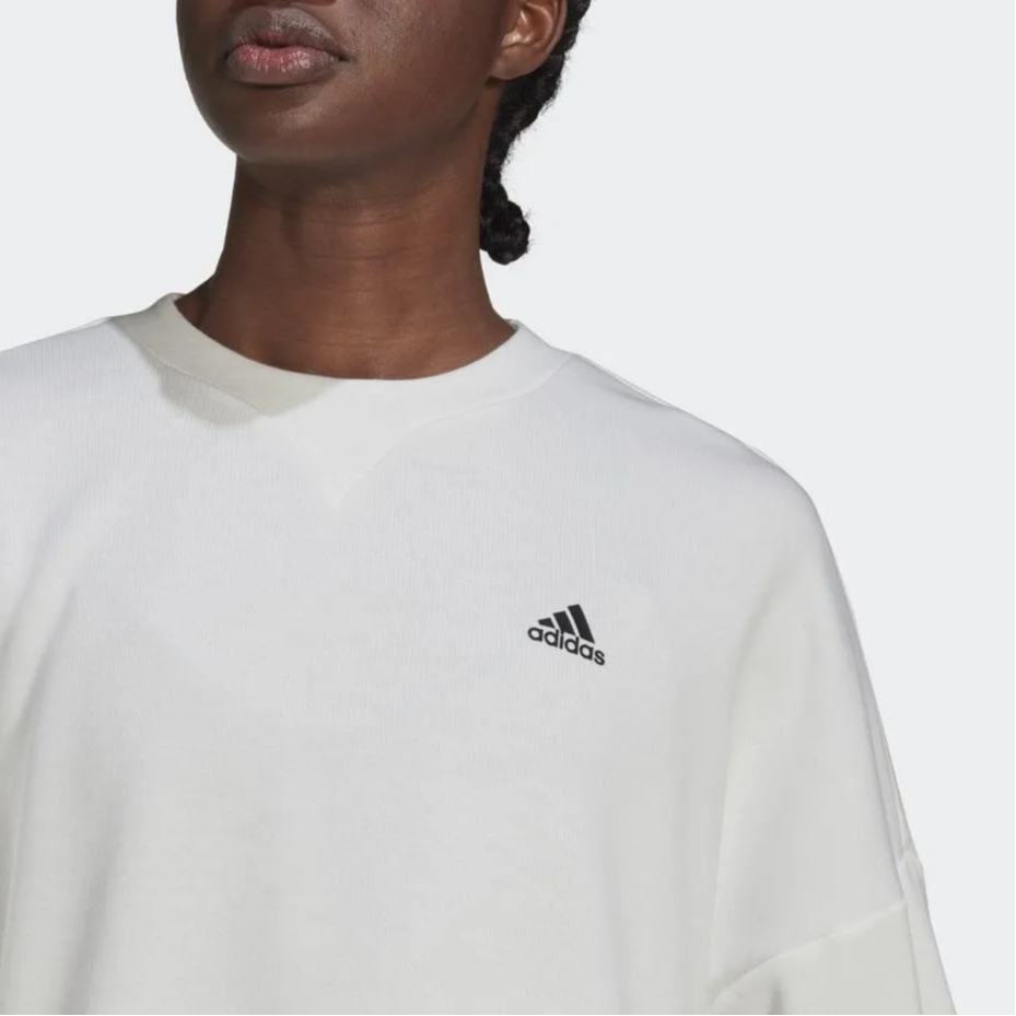 Женская худи adidas Crew W (белая) — фото 5