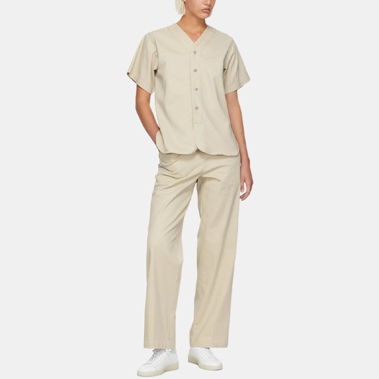 Женская рубашка Fear of God Essentials SS22 Boy Scout Shirt (пшеничная) — фото 3