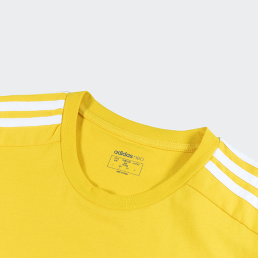 Мужская футболка adidas neo (желтый) — фото 3