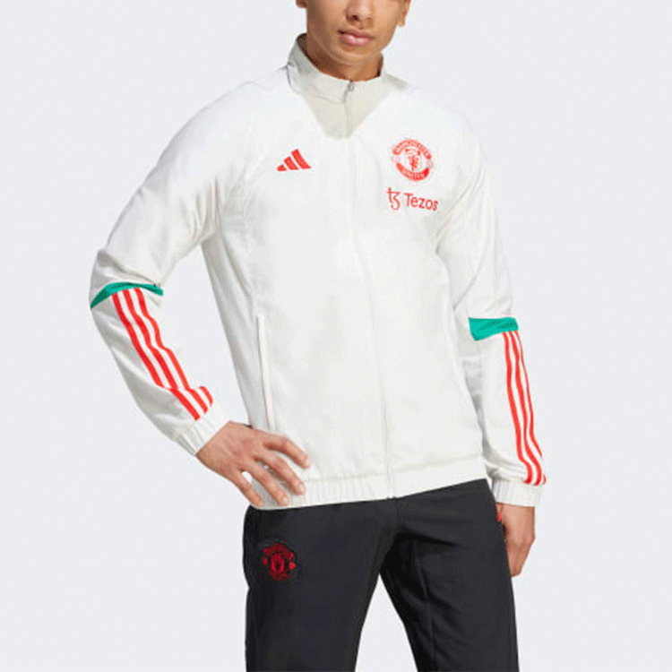 Adidas MANCHESTER UNITED TIRO 23 PRESENTATION JACKET Soccer Jersey Men’s White