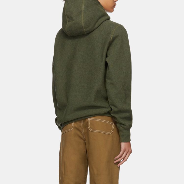 Худи NOAH Nyc Jolly Roger Hoodie Olive Heather (оливковый) — фото 4