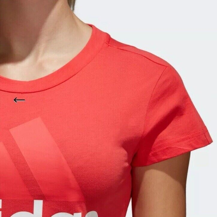 Женская футболка adidas logoT (розовый) — фото 6