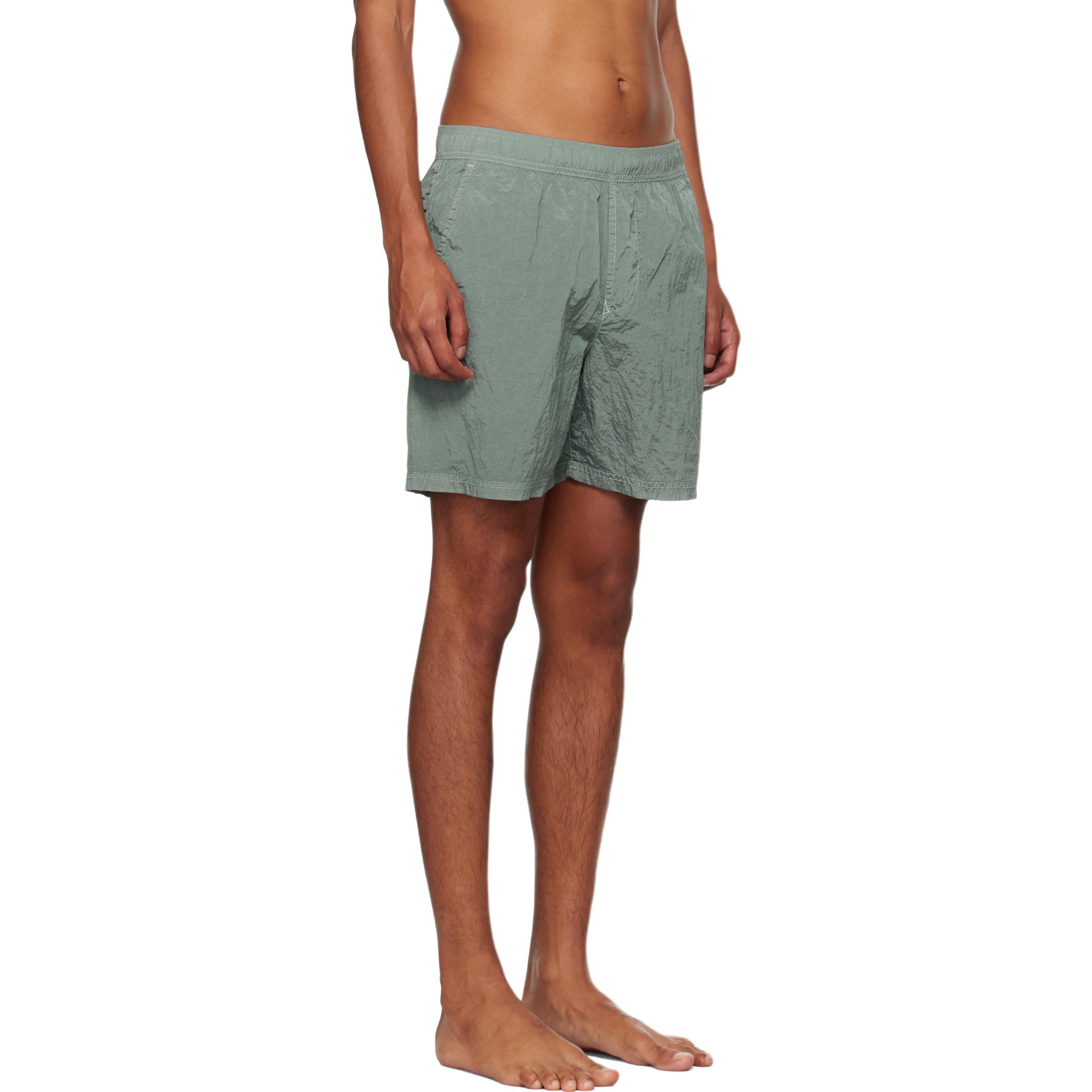 STONE ISLAND Logo-Patch Swim Shorts