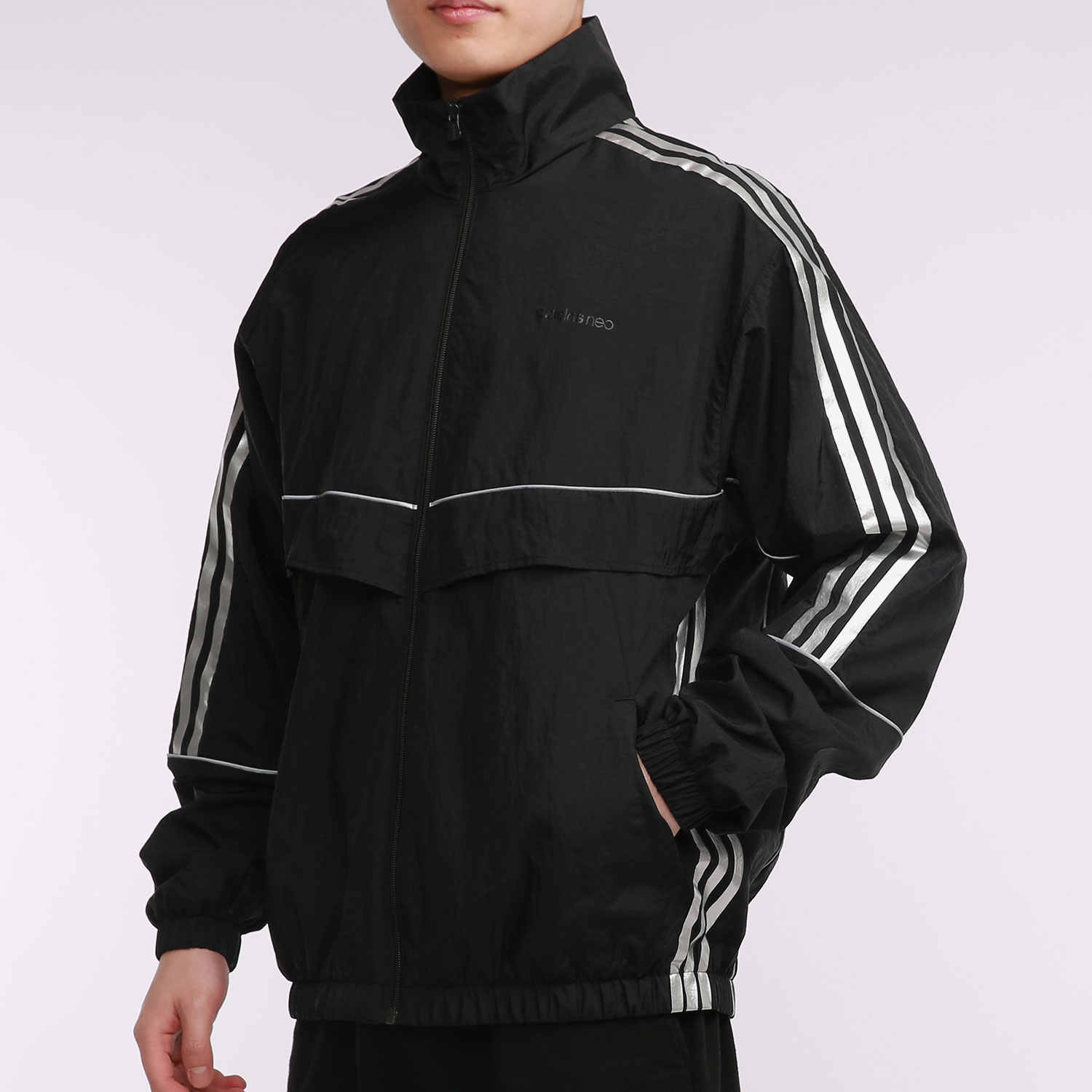 Мужская куртка adidas neo M Brlv Jk (черный) — фото 3