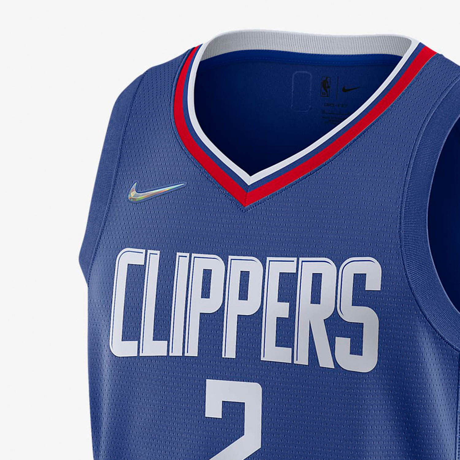 Nike Basketball Jersey NBA SW Fan Edition, Los Angeles Clippers, Leonard Size 2 Men’s Blue