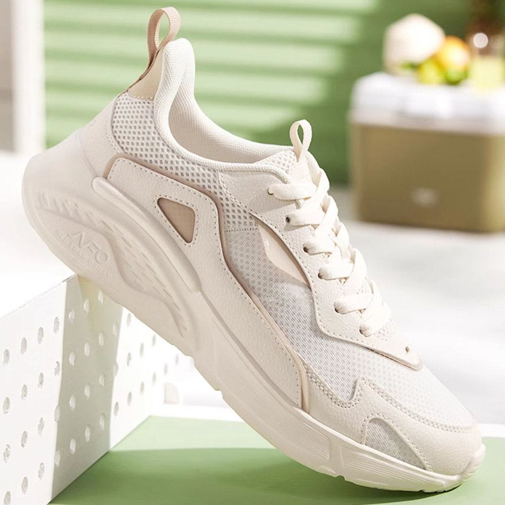 361° Cushioning Slip Resistant Low top Casual Running Shoes Men’s Beige