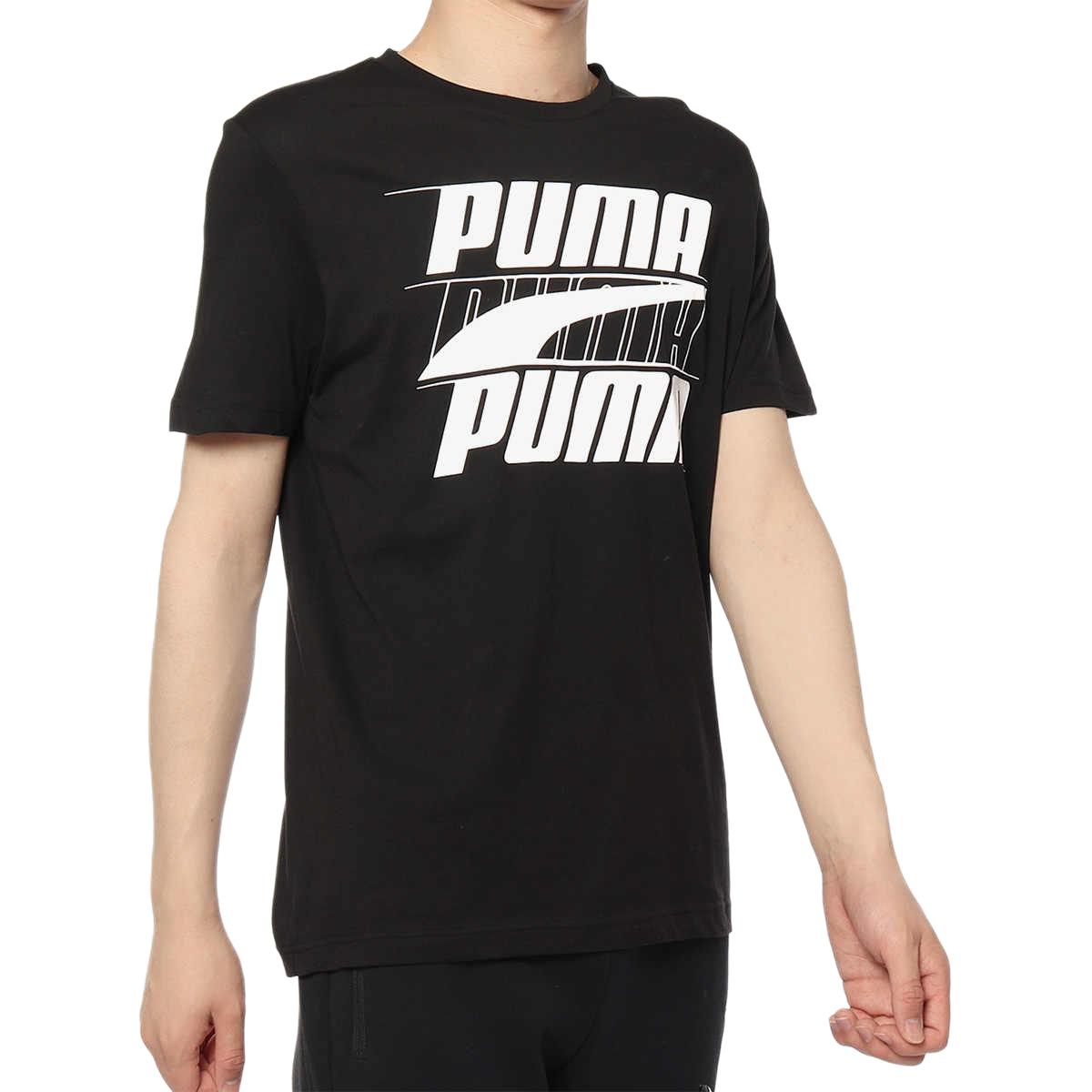 Мужская футболка PUMA Essentials Rebel (черная) — фото 4