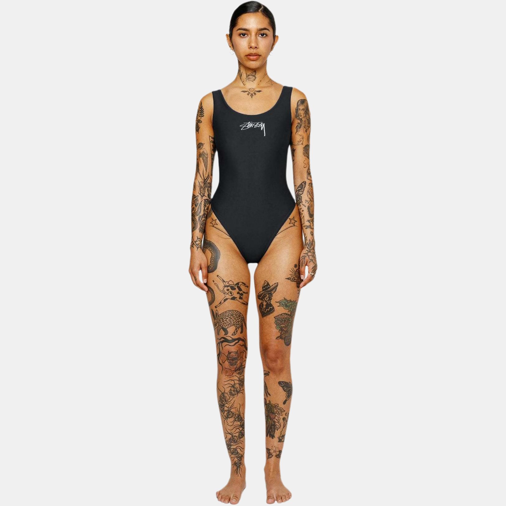 Stussy Surf Stock One Piece Swimsuit Sage