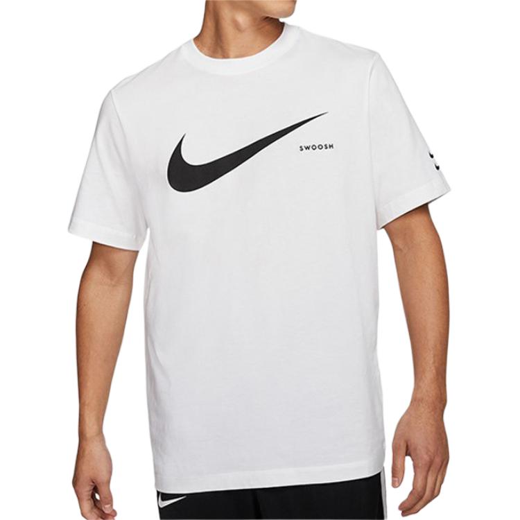 Мужская футболка Nike Sportswear Swoosh (белая) — фото 3