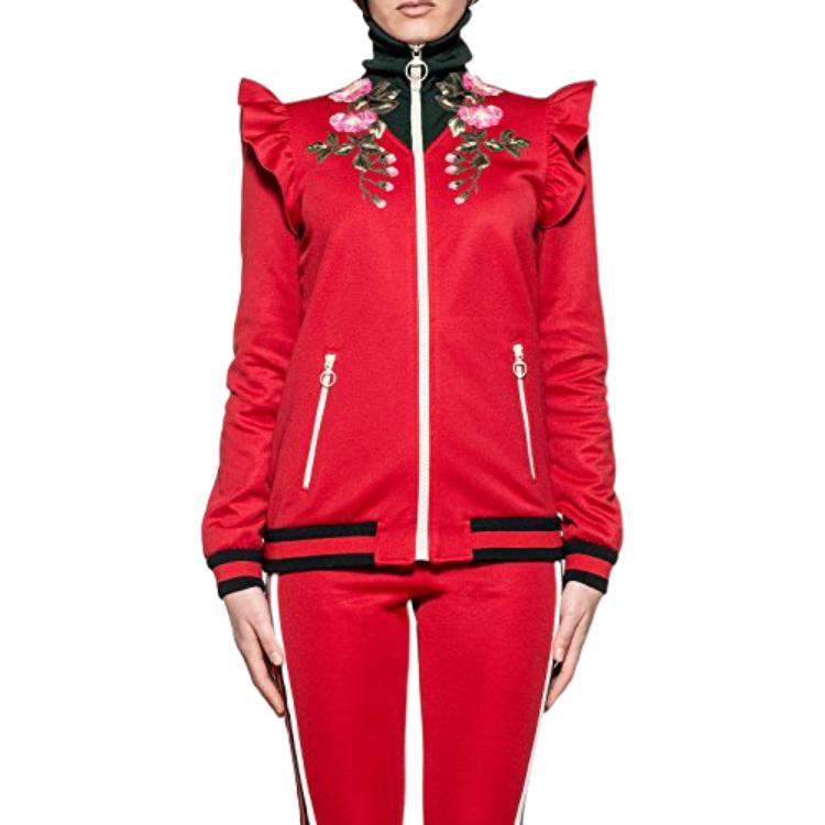 Женская куртка Gucci (красная) — фото 10