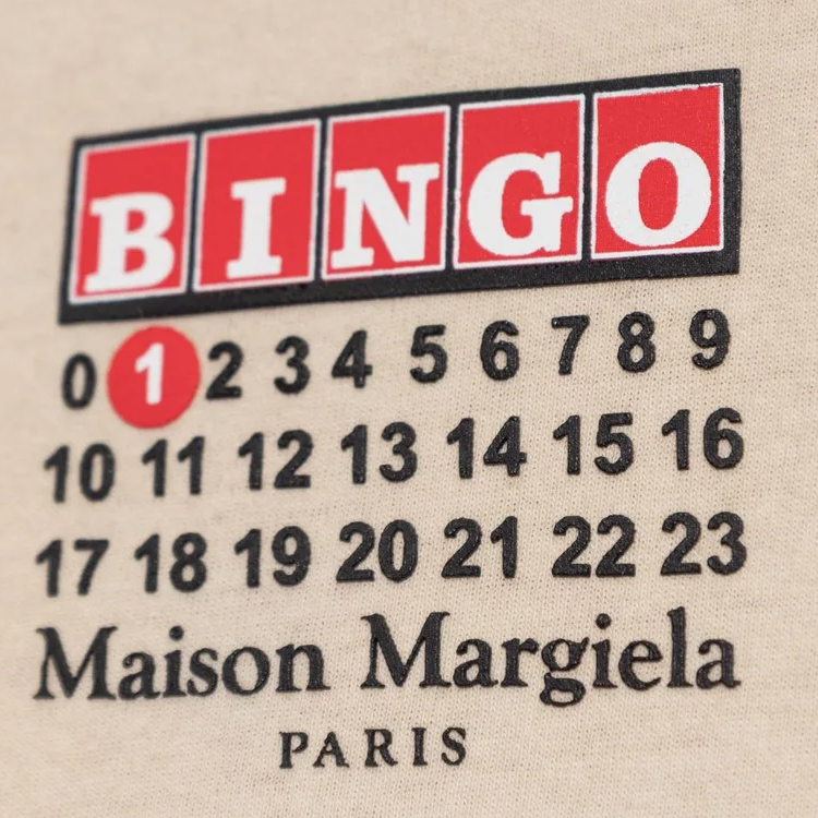 Женская футболка Maison Margiela (белая) — Бежевый — фото 5