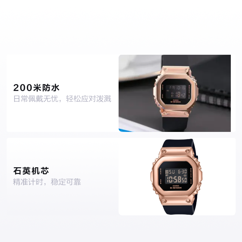 Женские часы Casio Vintage Women Rose Gold (черные) — фото 2