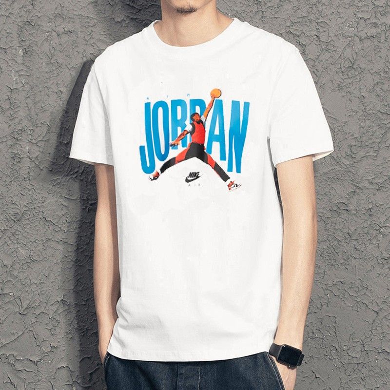 Мужская футболка Jordan Printed Logo (белая) — фото 6