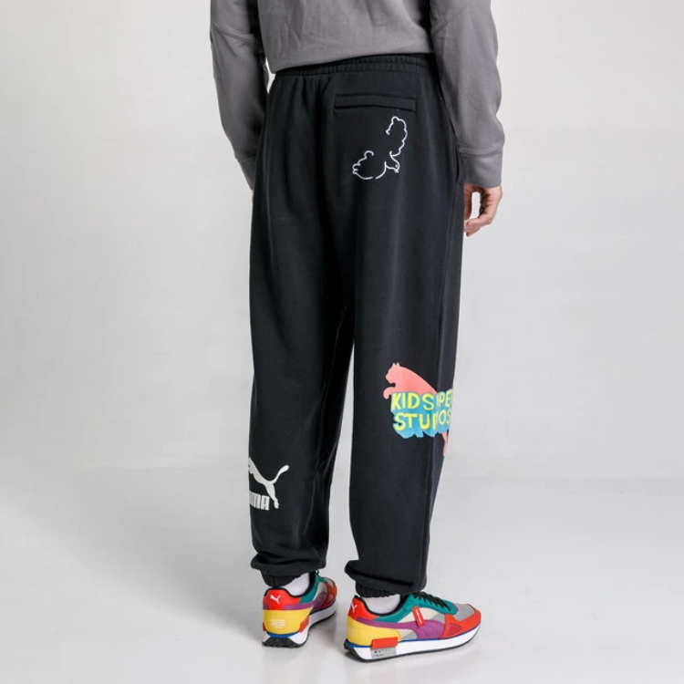 Мужские штаны PUMA X KS SWEATPANTS (черные) — фото 4