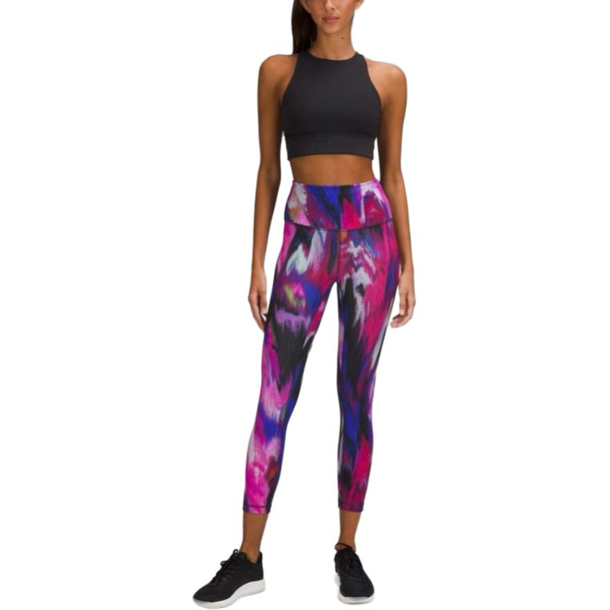 Lululemon Wunder Train Everlux™ Fabric High Rise Crop Sports Pants Women’s Multicolor