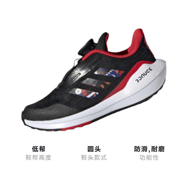 Детские кроссовки adidas EQ21 Run Boa Cny K (черно-красно-синий) — фото 3