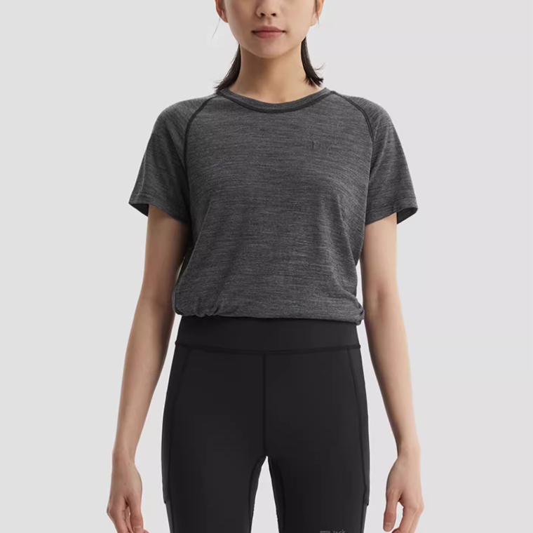 Jack Wolfskin Raglan Sleeve Running T Shirt Women’s Dark Gray