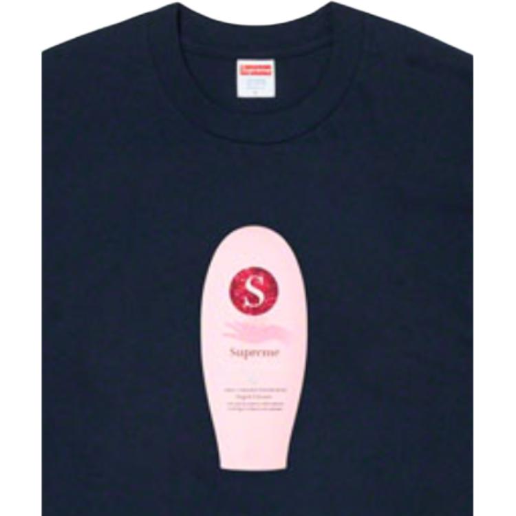 Футболка Supreme FW19 Week 1 Super Cream Tee (бежевая) — фото 5