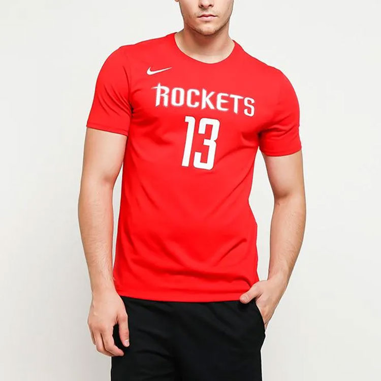 Мужская футболка Nike NBA Dri-FIT (красная) — фото 3