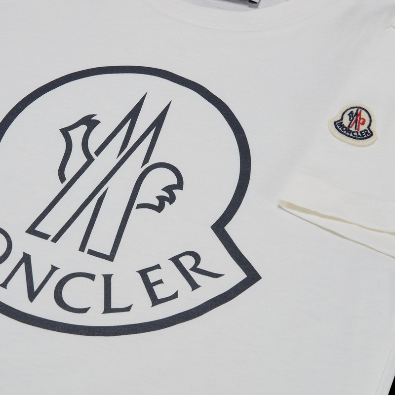Футболка Moncler MonclerT (белый) — фото 4