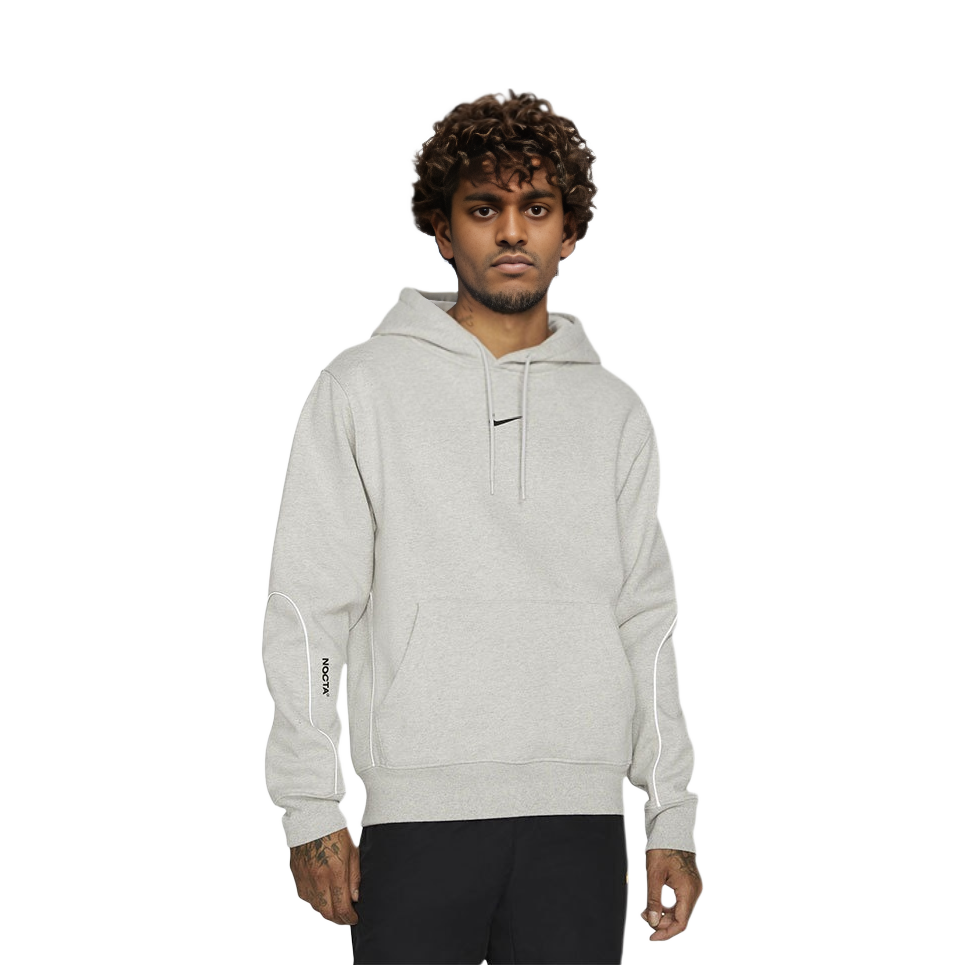 Мужское худи Nike x Drake NOCTA Cardinal Stock Hoodie Logo (серое) — фото 2