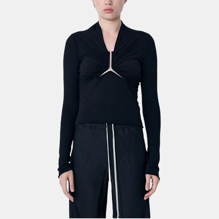 Женская футболка RICK OWENS/RO V T (черная) — фото 4