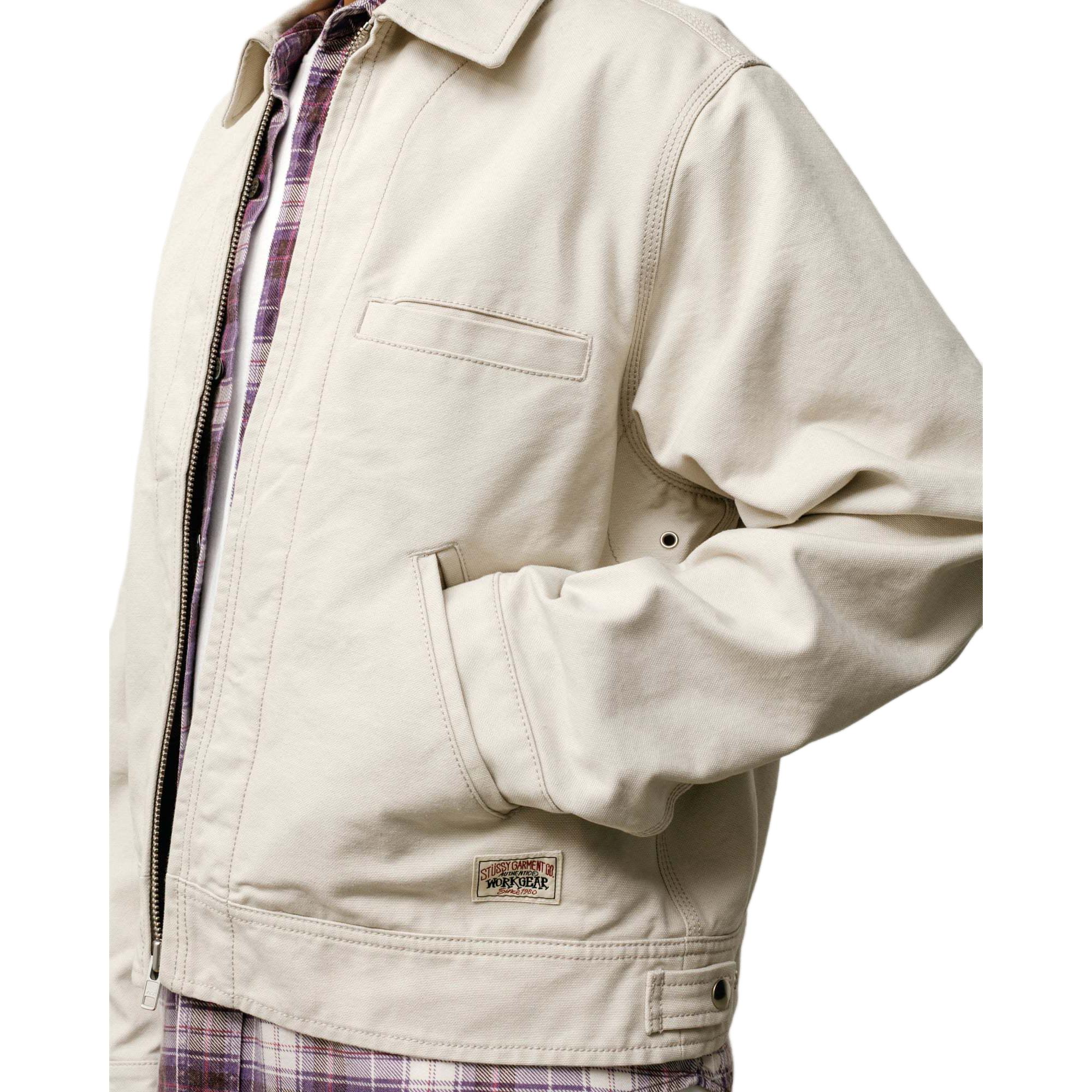Куртка Stussy SS26 Work Jacket Collared (коричневая) — фото 14