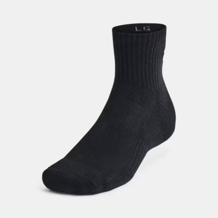 Under Armour Ankle Socks Unisex 3 Pack Black