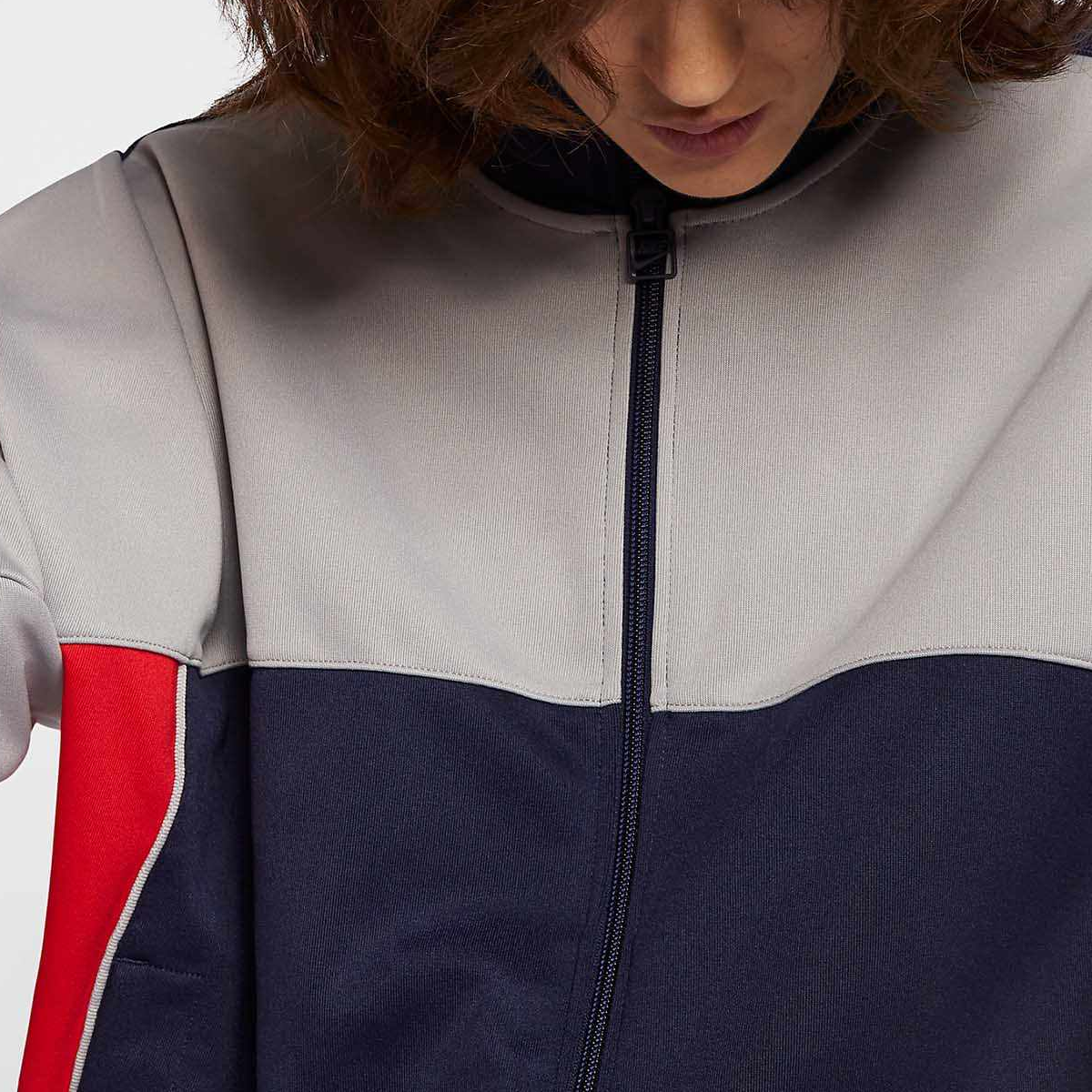 Мужская куртка Nike x MARTINE ROSE TRACK JACKET (красно-синяя) — фото 4